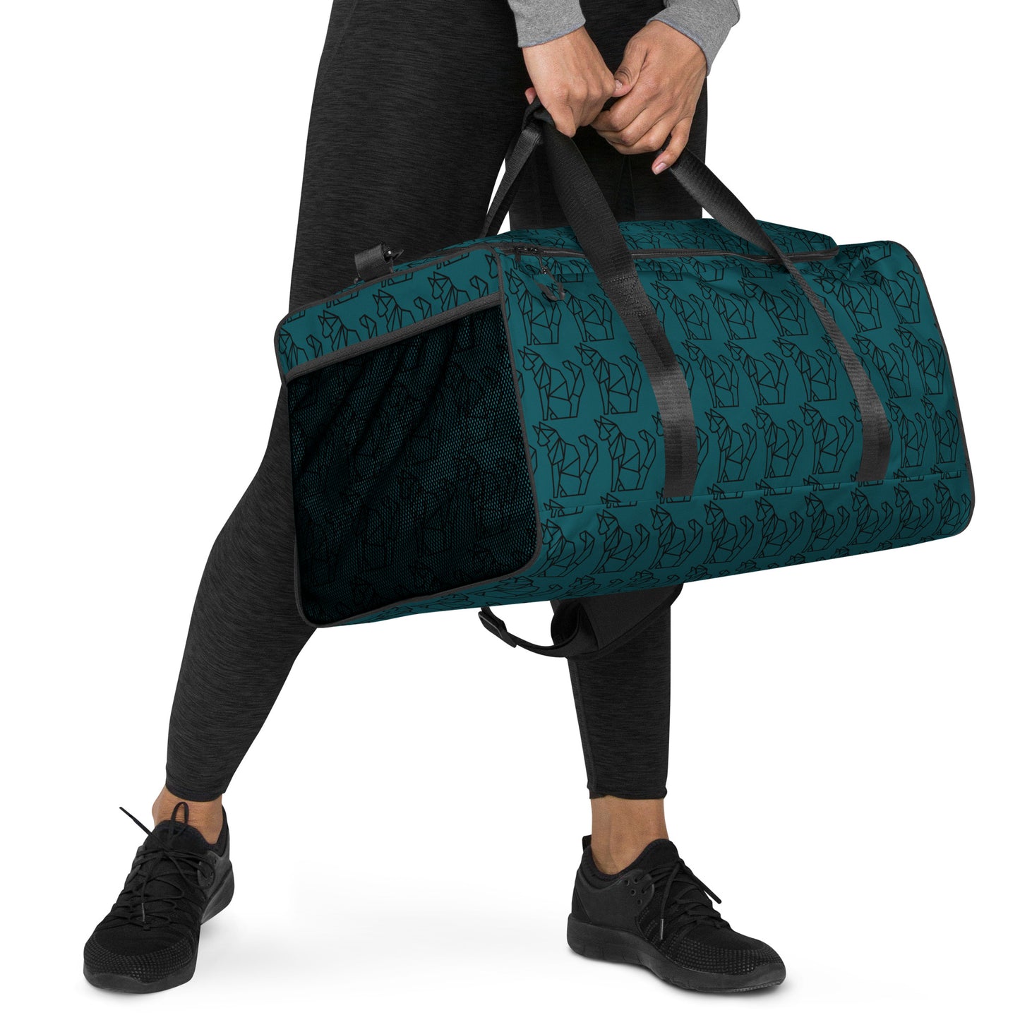 Geo Gym Cat Duffle bag