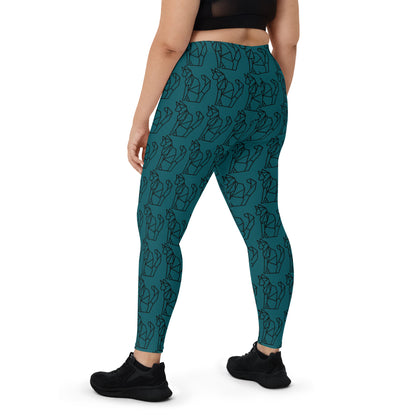 Geo Gym Cat Leggings