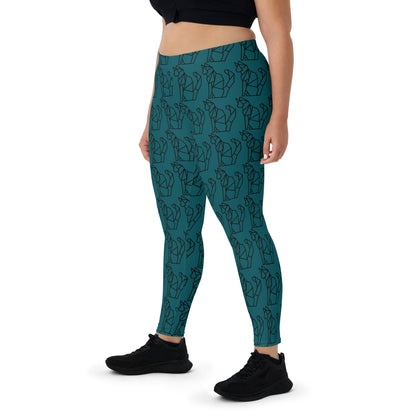 Geo Gym Cat Leggings