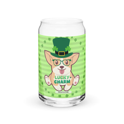 Lucky Charm Dog Can-shaped glass