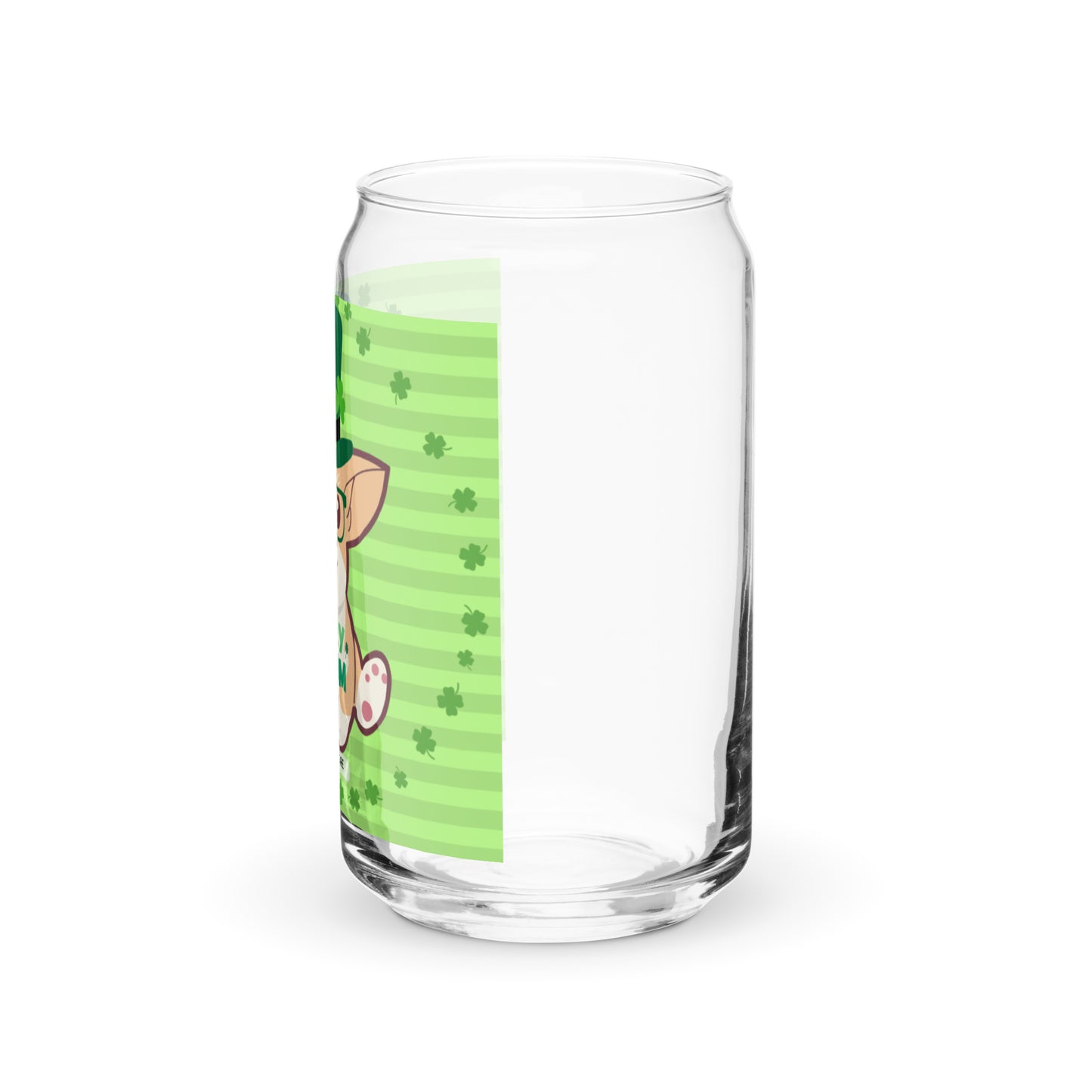 Lucky Charm Dog Can-shaped glass