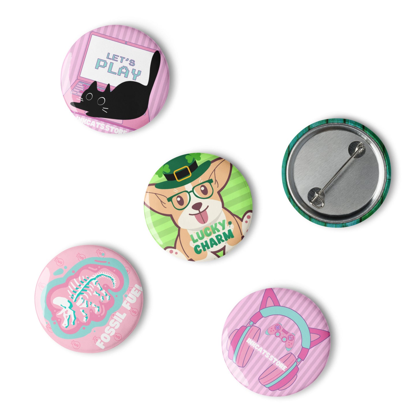 Starter Button Bundle Set of 5