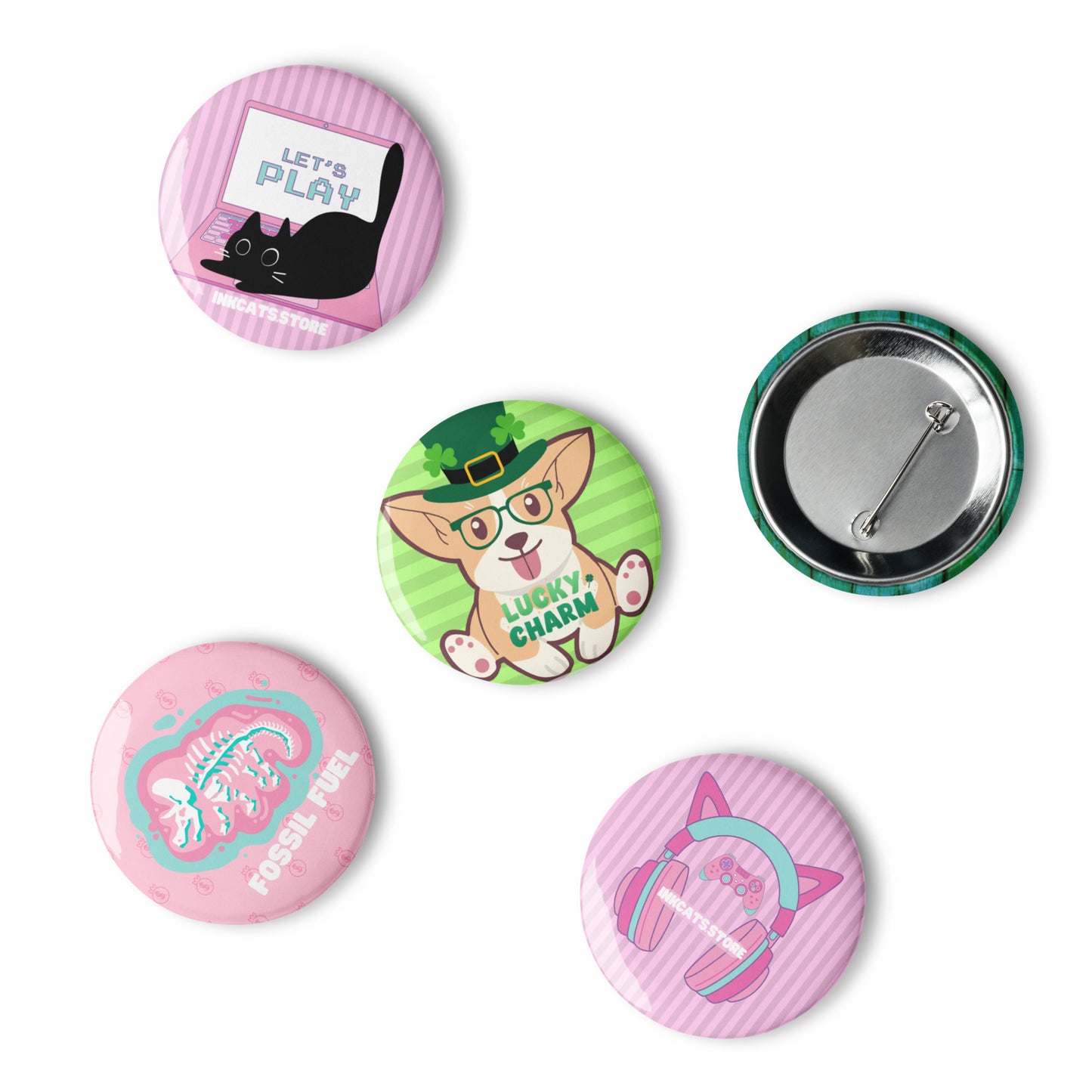 Starter Button Bundle Set of 5