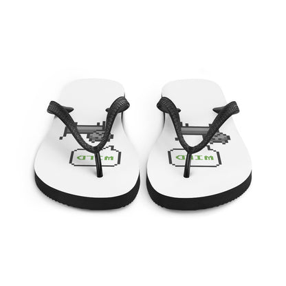 Wild Cat Pixel Flip-Flops