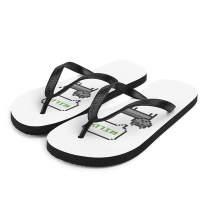 Wild Cat Pixel Flip-Flops