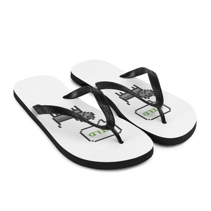 Wild Cat Pixel Flip-Flops