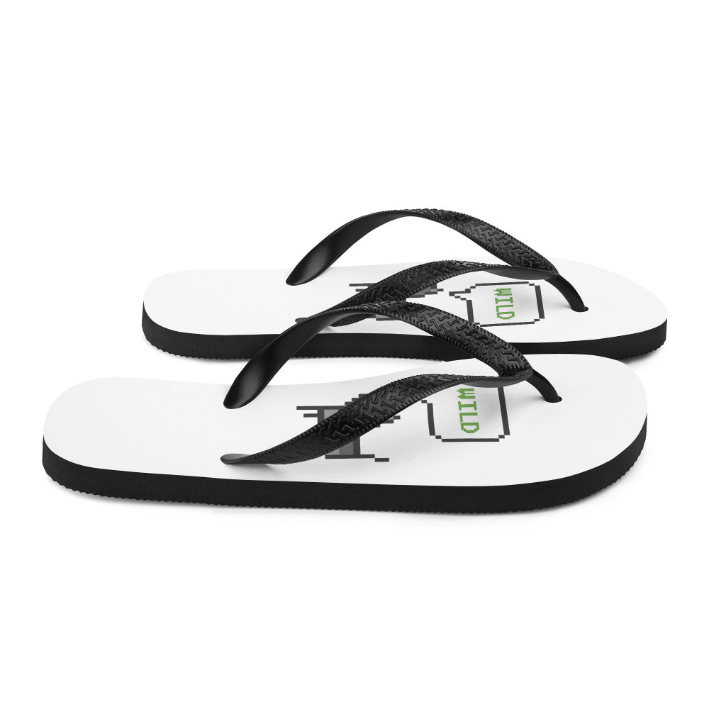 Wild Cat Pixel Flip-Flops